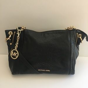 Convertible Black leather Michael Kor Satchel